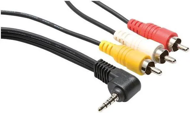 Alt view image 4 of 11 - Hosa C3M-105 Camcorder AV Cable 5-Feet