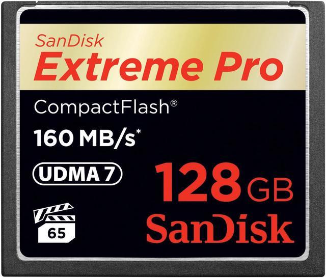 SanDisk 128GB Extreme Pro CompactFlash Card 160MB/s UDMA7