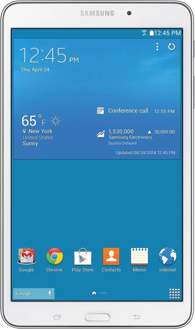 Alt view image 3 of 14 - Samsung Galaxy Tab 4 SM-T337A 16 GB Tablet - 8" - Plane to Line (PLS) Switching - Wireless LAN - AT&T - 4G - 1.20 GHz - White
