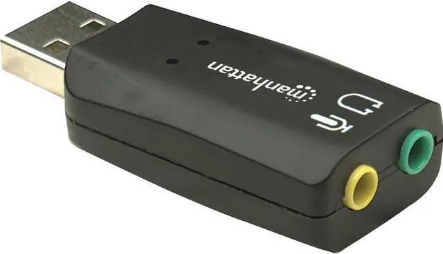 Alt view image 3 of 20 - MANHATTAN HI-SPEED USB 2.0 3-D SOUND ADAPTER IMPROVES AUDIO ACCESS AND PERFORMAN