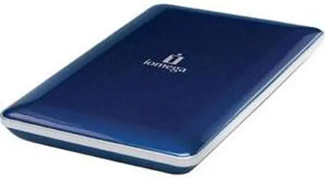 Main image of iomega eGo Portable 320GB 2.5" USB 2.0 / Firewire400 / Firewire800 Mac Storage (Midnight Blue) Model 34649