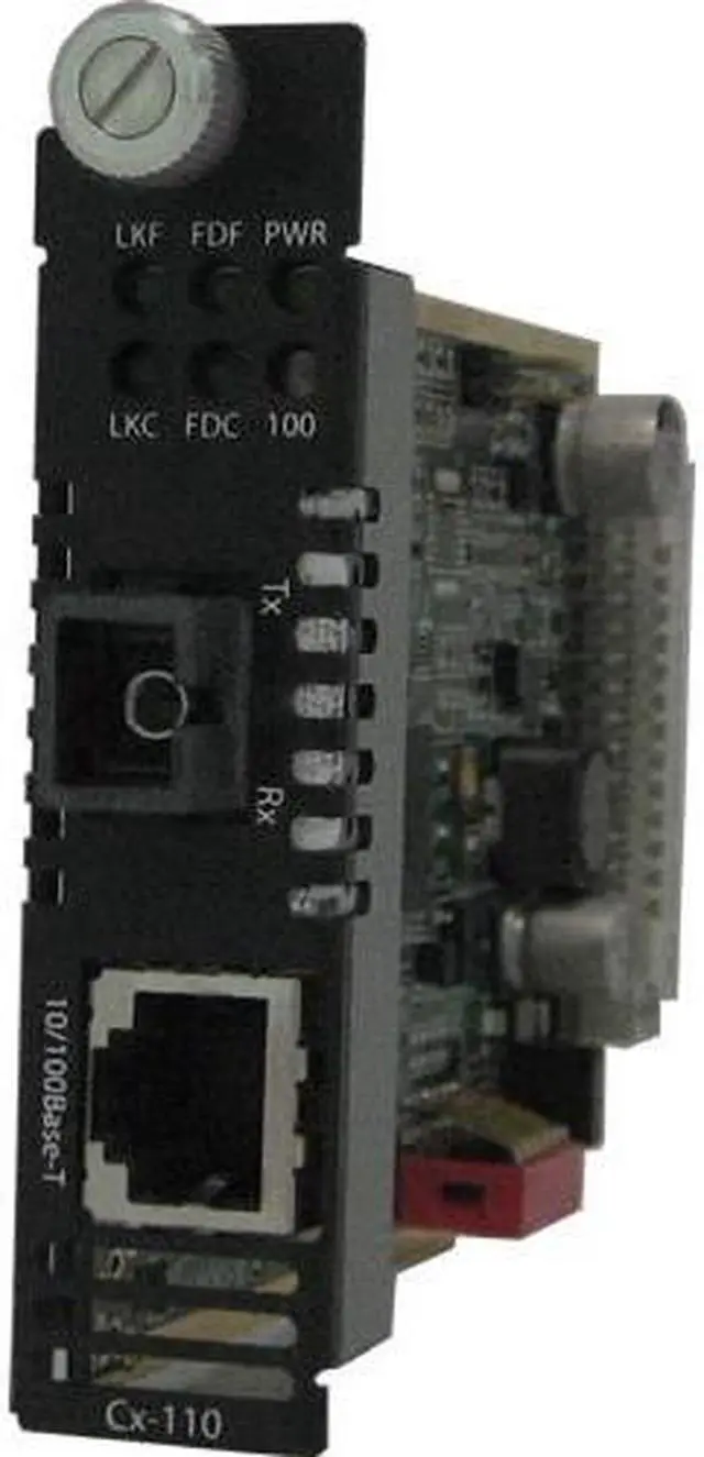 Alt view image 2 of 4 - Perle C-110-M1SC2D - 10/100 Fast Ethernet Media and Rate Converter Module