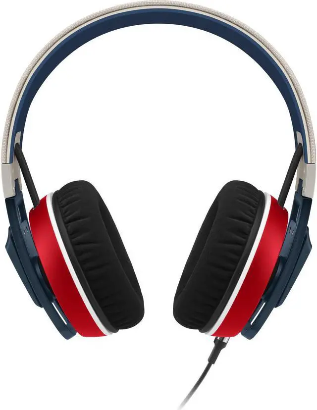 Alt view image 2 of 6 - Sennheiser Urbanite On-Ear Headphones with iPhone Controls (Red/Blue)