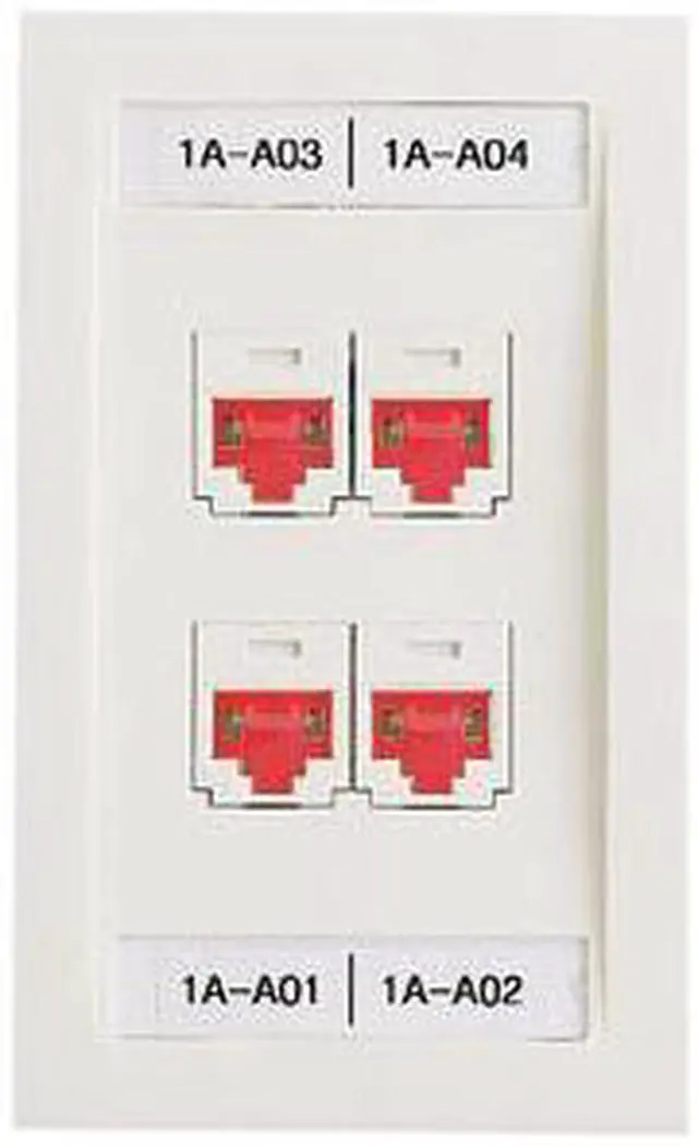 Alt view image 2 of 4 - Panduit - PSL-DCJB-BL-C - Panduit Network Faceplate - Black