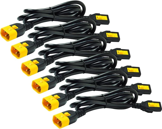 Main image of APC Power Cord Kit (6 ea), Locking, C13 to C14, 0.6m, North America