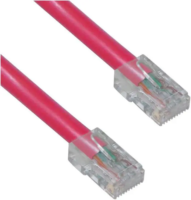 Main image of Cable Wholesale CAT5E Ethernet Patch Cable UTP Bootless 350MHz 50 foot - Red