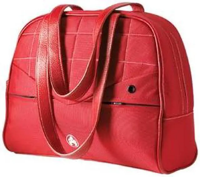 Alt view image 7 of 10 - Sumo - Women's 13.3" Ultrabook or 13" MacBook Laptop Purse - Red w/ White Stitching