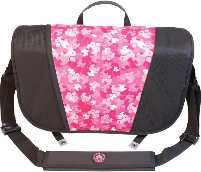 Alt view image 11 of 19 - Sumo - Messenger Bag - 15.6" or 16" screens - Black/Pink