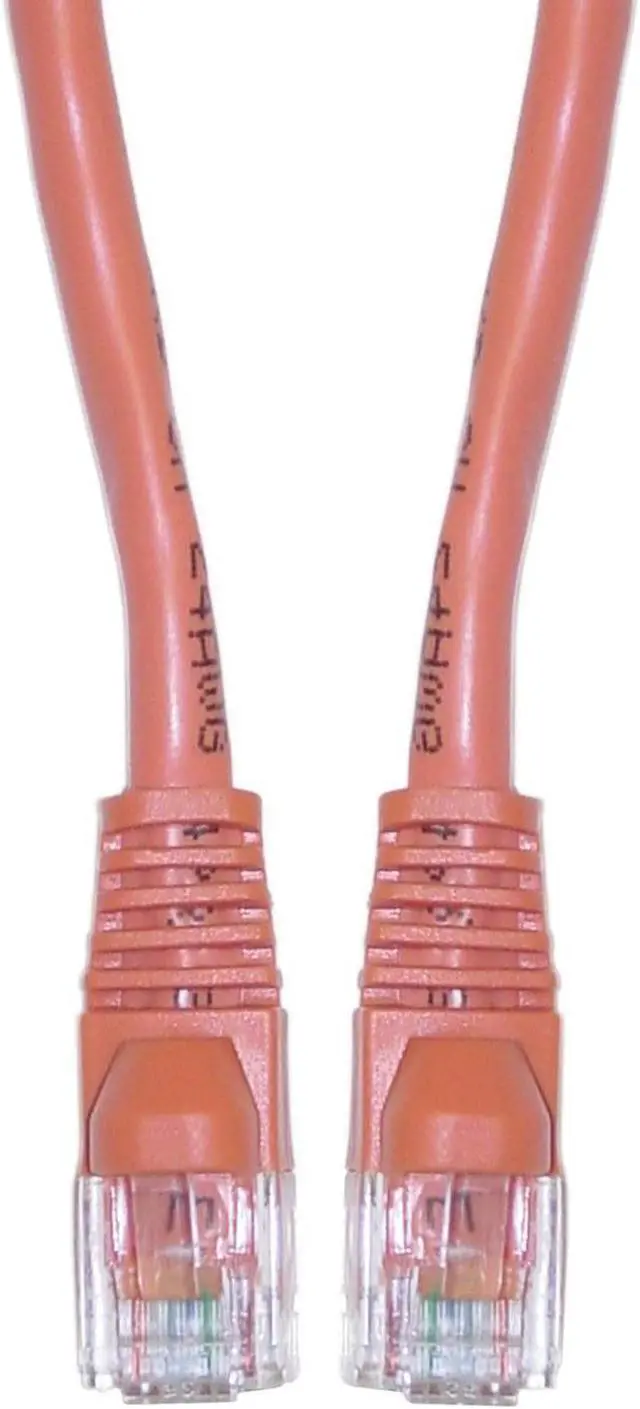 Main image of Cable Wholesale CAT5E UTP w/ Molded Boot 350MHz 100 foot - Orange