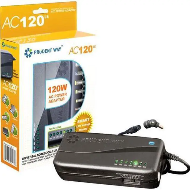 Main image of Prudent Way PWI-AC120LE Universal 120W AC Notebook Power Adapter