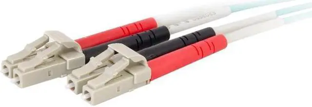 Main image of C2G 01139 OM4 Fiber Optic Cable - LC-LC 50/125 Duplex Multimode PVC Fiber Cable, Aqua (65.6 Feet, 20 Meters)