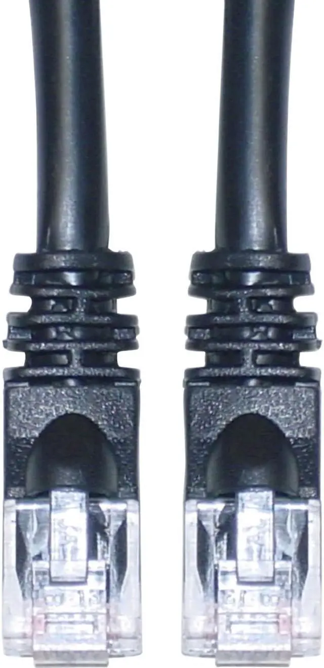 Alt view image 2 of 3 - Cable Wholesale CAT6 UTP w/ Molded Boot Black 100 ft