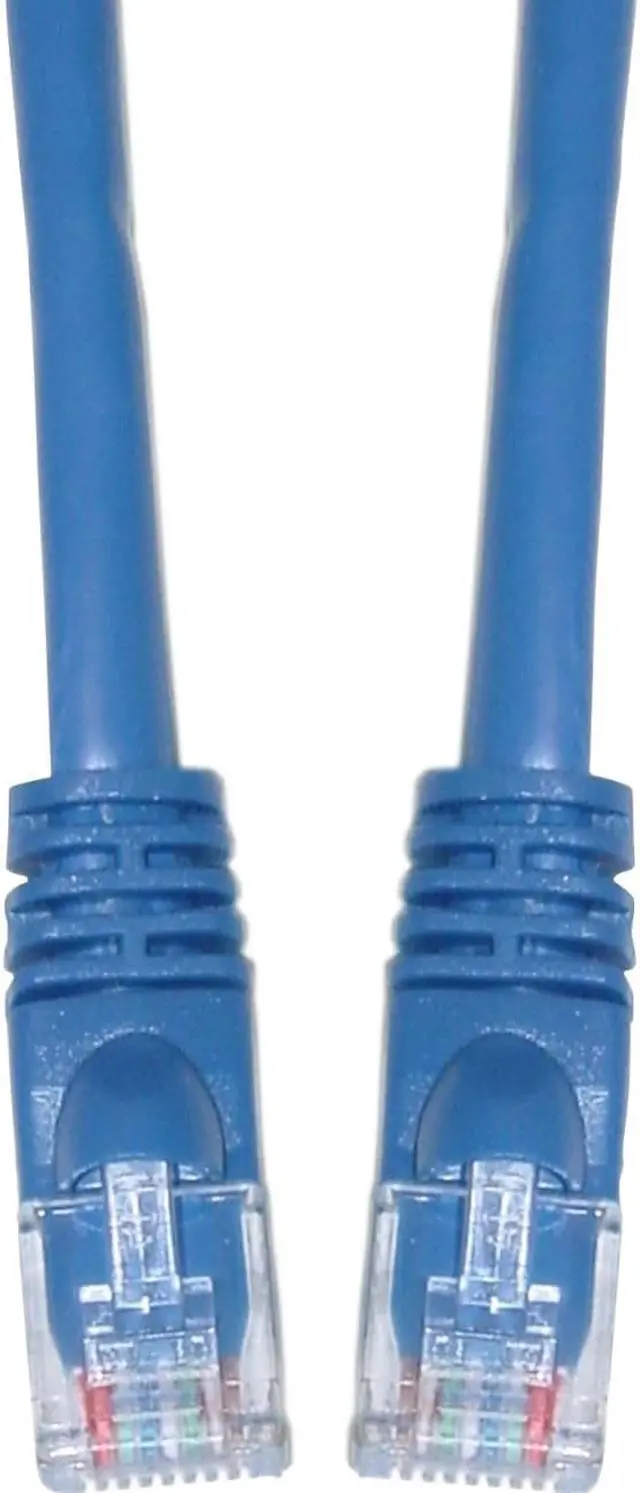 Alt view image 2 of 2 - CableWholesale Cat5e Ethernet Patch Cable Snagless Molded Boot 10 foot - Blue