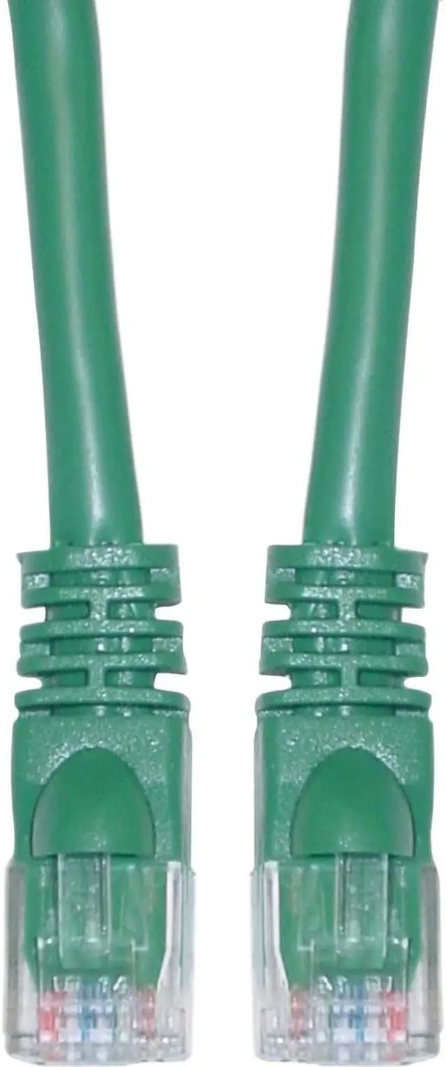 Alt view image 2 of 3 - CableWholesale Cat5e Ethernet Patch Cable Snagless Molded Boot 14 foot - Green