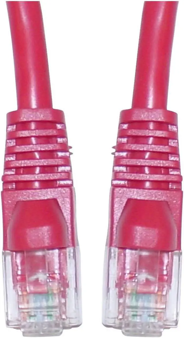Main image of Cat5e Ethernet Patch Cable Snag-less/Molded Boot 5 foot - Red