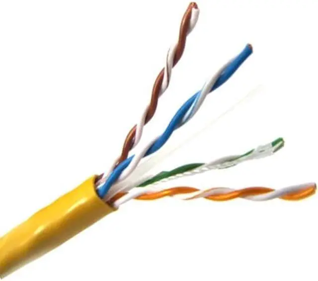 Main image of Weltron 1000ft Cat6 UTP 550 MHz Solid Plenum Cable - Yellow