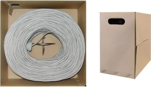 Alt view image 3 of 4 - Cable Wholesale Connectors  Bulk Cat6 Gray Ethernet Cable, Stranded, UTP