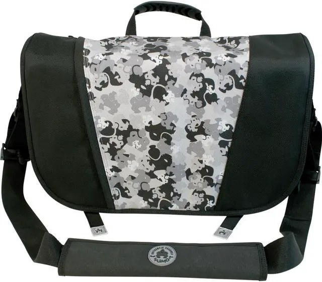 Alt view image 9 of 11 - Sumo - Messenger Bag - 15.6" or 16" screens - Black/Silver