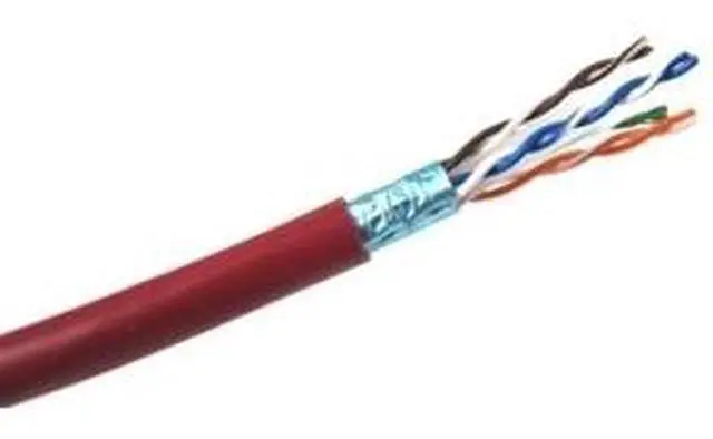 Weltron Cat 6 STP 550 MHz Solid Shielded Plenum CMP Cable - 1000 Feet