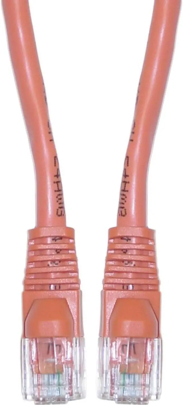 Main image of Cable Wholesale Cat6 Ethernet Crossover Cable  Snag/less Molded Boot  14 foot - Orange