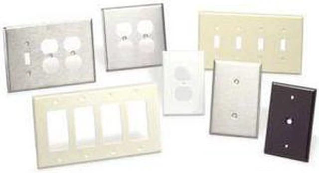 Main image of Leviton PJ26-A Almond Midway Nylon Single Gang Decora Wall Plate