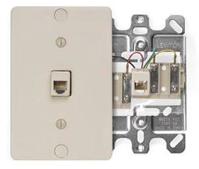 Main image of Leviton 1 Port Phone Faceplate