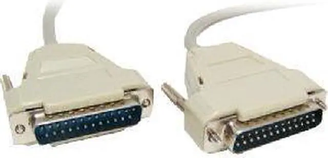 Main image of Micro Connectors 25 Feet Serial RS-232 DB25 Male to Male Cable (A02-113)