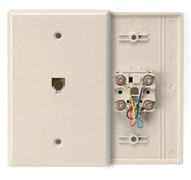 Main image of Leviton 1 Port Phone Faceplate