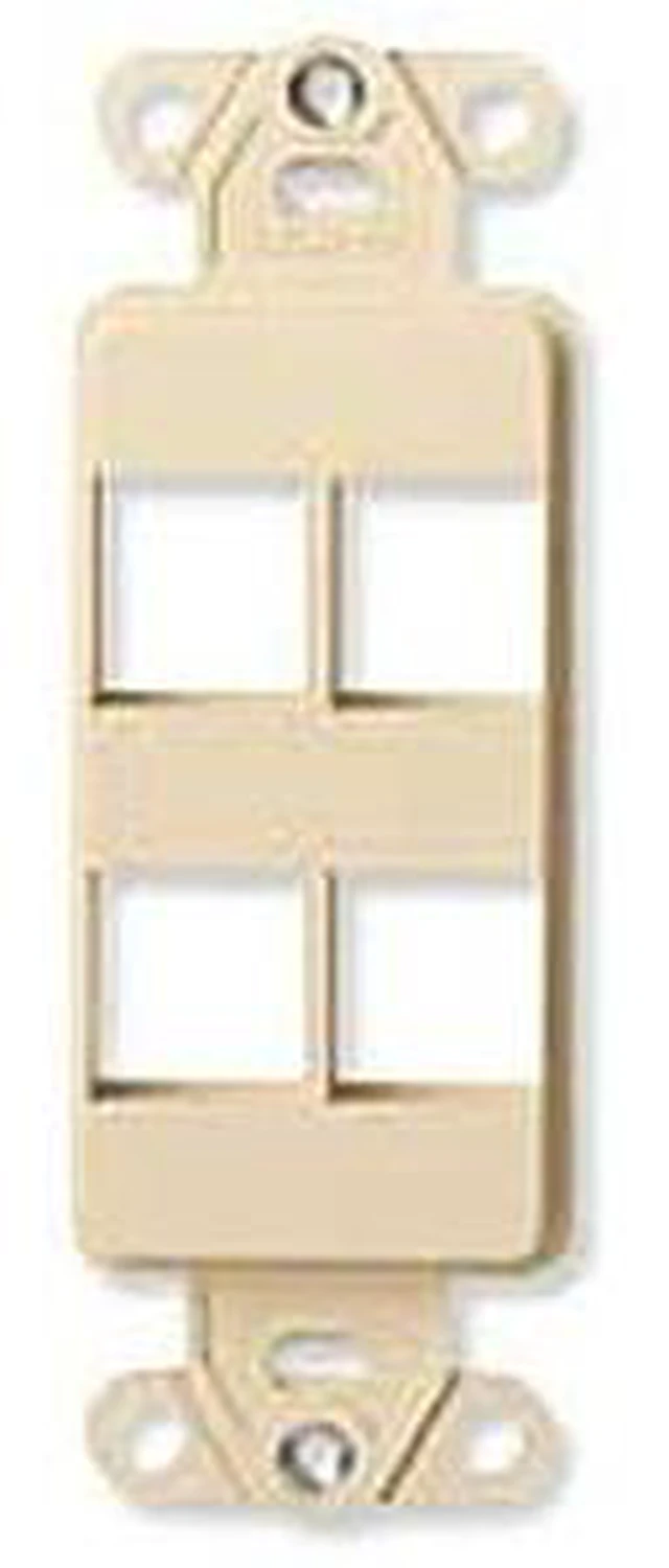 Main image of Leviton QuickPort 4 Socket Decora Plus Insert