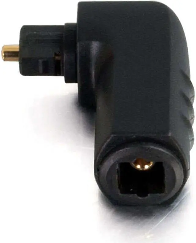 Alt view image 2 of 20 - C2G 40016 VELOCITY™ RIGHT ANGLE TOSLINK® PORT SAVER ADAPTER