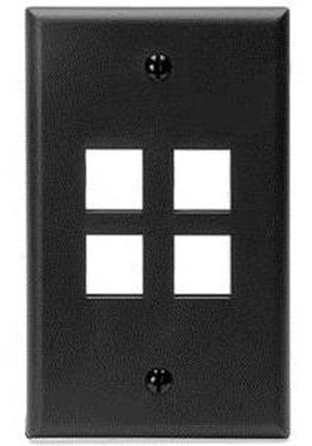 Main image of Leviton 4 Port Wallplate