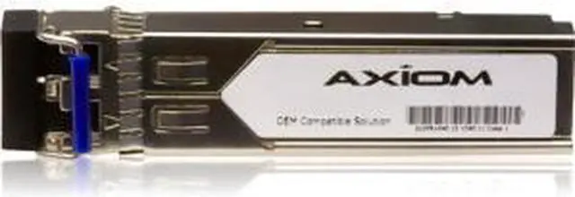 Alt view image 2 of 8 - Axiom SFP Transceiver Modules are certified 100% compliant in all OEM applications. They are pre-configured with an application specific code to meet the requirement set forth by the router and switch OEMs. Axiom compatible transceivers per