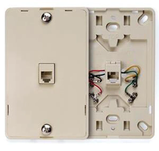 Main image of Leviton 1 Port Phone Faceplate