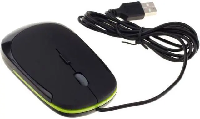 Alt view image 4 of 4 - NEON 3D Optical Mouse Dual Button with Scrool Wheel 1000 dpi. Ergonomic Design Black Green Model NEO-MX382-MSE