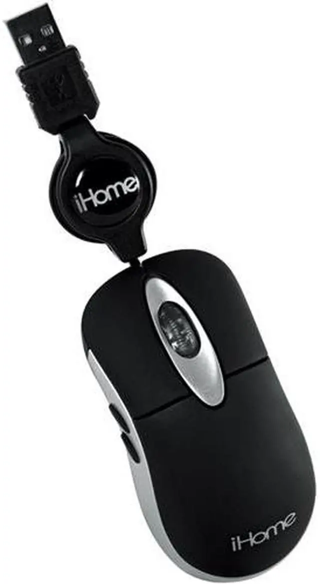 Main image of iHome IH-M151OB Black 5 Buttons USB Wired Optical Notebook Mouse