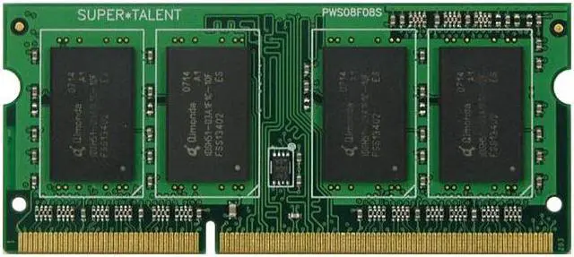 Alt view image 2 of 5 - Super Talent DDR3-1333 SODIMM 4GB Notebook Memory