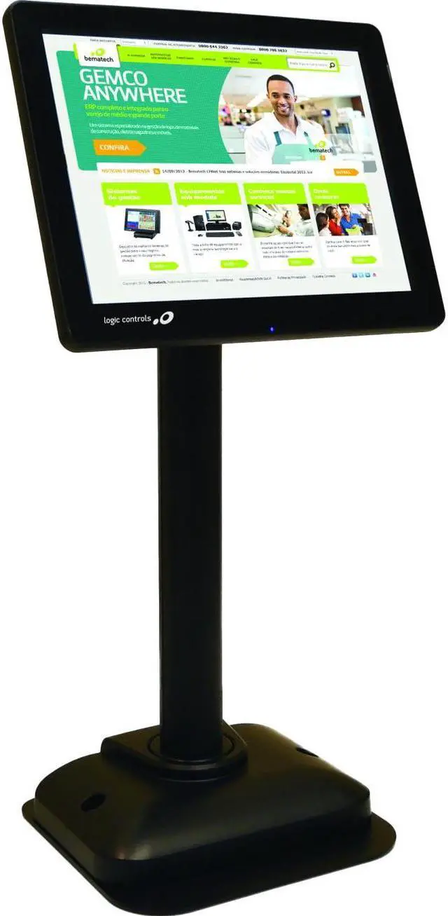 Alt view image 2 of 5 - Logic Controls LV4000U 8.4- Lcd Pole Display, 800x600 Resolution, Usb Interac