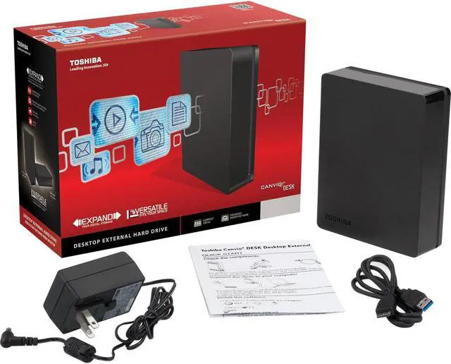 Alt view image 5 of 5 - TOSHIBA Canvio Desk 6TB USB 3.0 Desktop External Hard Drive HDWC260XK3J1 Black