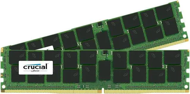 Alt view image 2 of 3 - Crucial 16GB (2 x 8GB) ECC Registered DDR4 2133 (PC4 17000) Server Memory Model CT2K8G4RFD8213