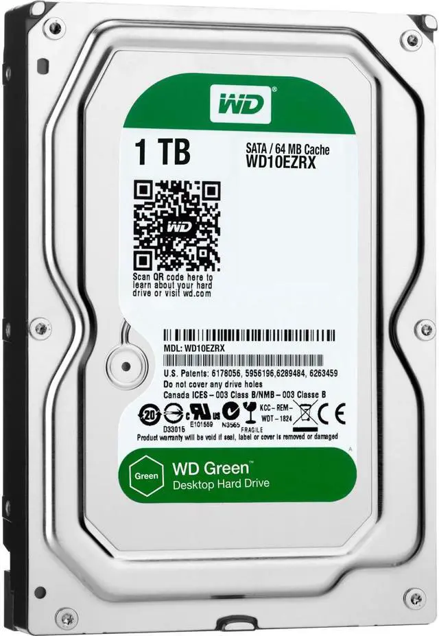 Alt view image 8 of 10 - WESTERN DIGITAL WD10EZRX Western Digital Caviar Green WD10EZRX 1TB IntelliPower SATA3SATA 6.0 GBs 64MB Hard Drive (3.5 inch)