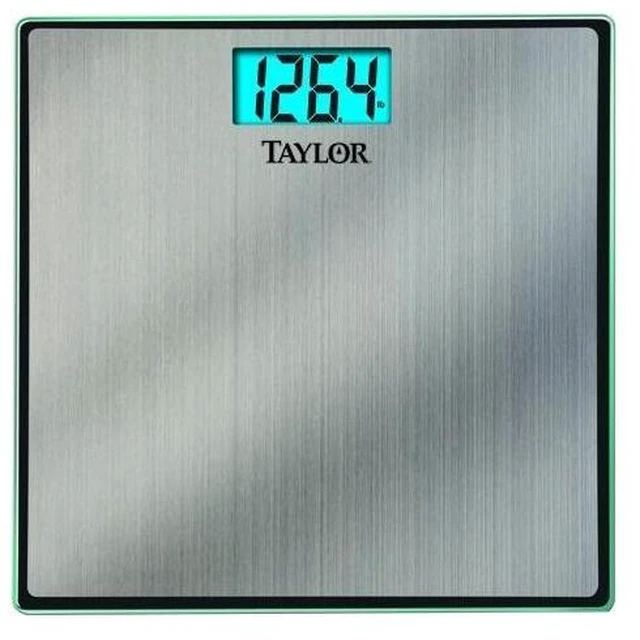 Main image of TAYLOR 74074102 LCD Bath Scale, 180kg/400 lb. Cap., 0.09kg/0.2 lb. Graduations