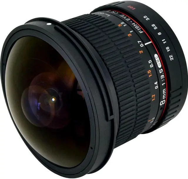 Alt view image 10 of 20 - Rokinon 8mm f/3.5 HD Fisheye Lens with Removable Hood for Canon EF