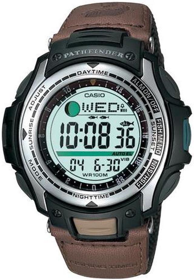 Alt view image 10 of 10 - Casio Pathfinder Fishing And Hunting Timer Mens Watch PAS400B-5V