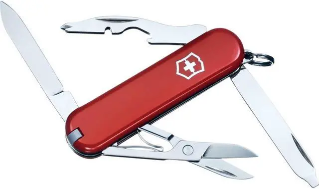 Alt view image 8 of 20 - Victorinox 54031 Folding Knife Compact Series Rambler 2 1/4" Folder Red Handle