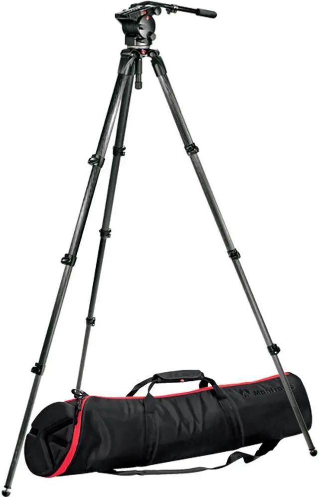 Alt view image 5 of 8 - Manfrotto 536 CF 3 Stage Video Tripod