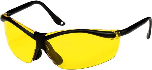 Alt view image 2 of 5 - Tekk Yellow-Tinted Safety Glasses 3M Eye Protection 90966-WV12 078371909666
