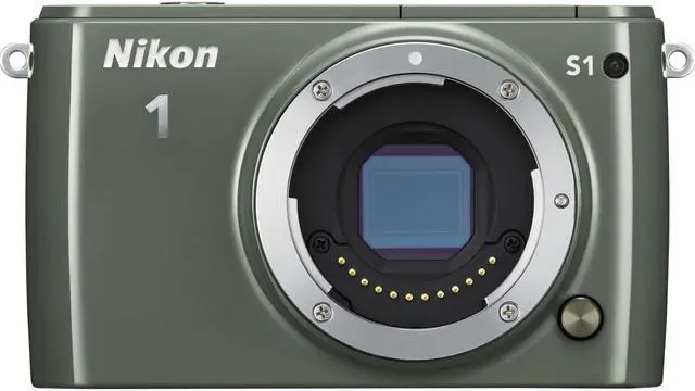 Main image of Nikon 1 S1 10.1 Megapixel Mirrorless Camera Body Only - Green