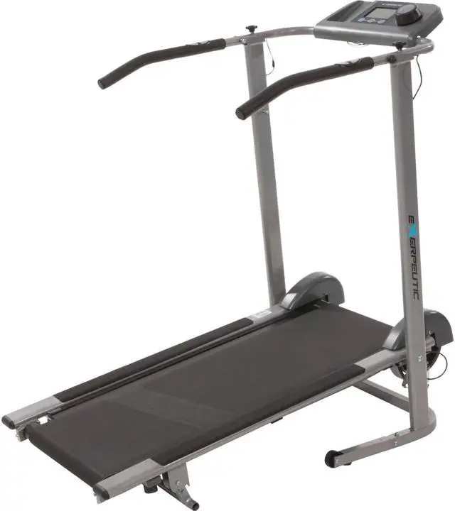 Alt view image 8 of 11 - EXERPEUTIC 100XL High Capacity Magnetic Resistance Manual Treadmill with Heart Pulse System - OEM