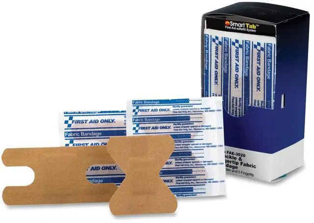 Alt view image 2 of 6 - First Aid Only, Inc Knuckle/Fingertip Fabric Bandages 10/BX Beige FAE3020