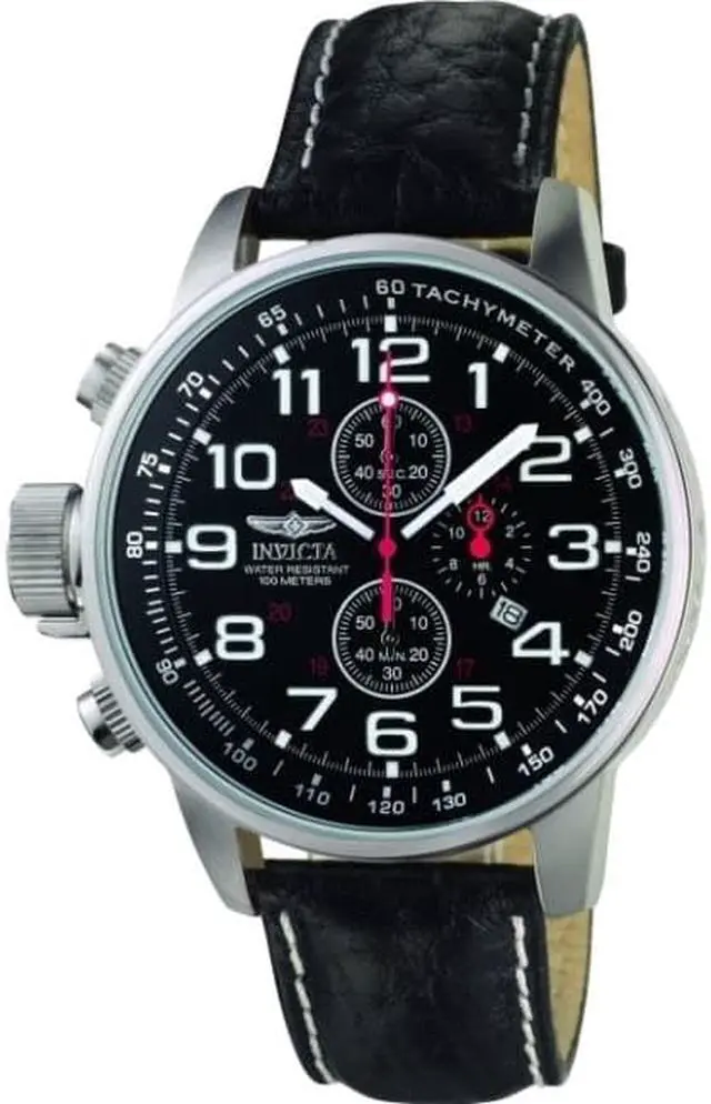 Alt view image 11 of 19 - Invicta  I-Force 2770  Leather Chronograph  Watch